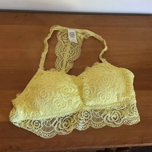 Maurices Yellow Lace Bralette